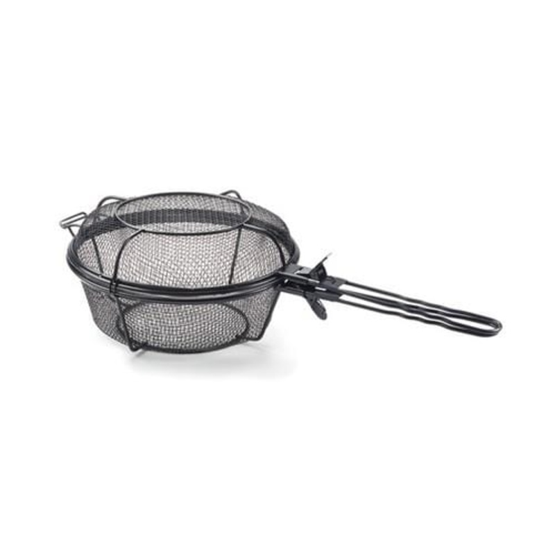 Outset Chef”s Jumbo Outdoor Grill Basket & Skillet w/ Removable Handles