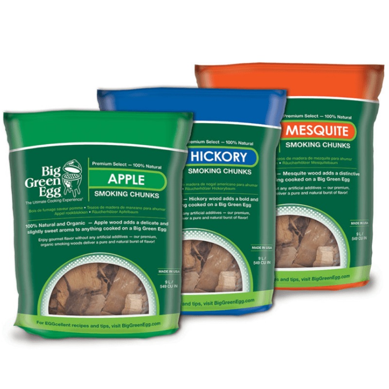 Big Green Egg Smoking Chunks|Apple|Hickory|Mesquite