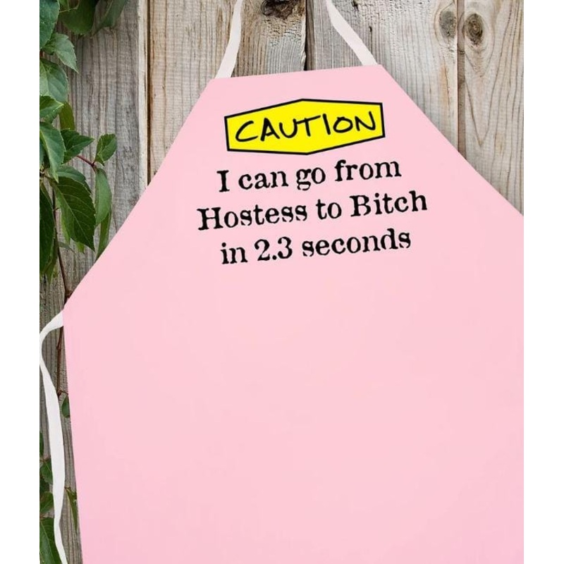 LA Imprints Attitude Apron – Hostess to B!tch