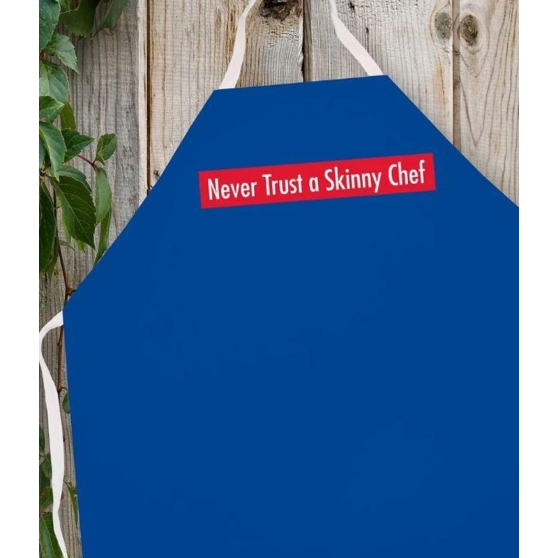 LA Imprints Attitude Apron – Never Trust a Skinny Chef