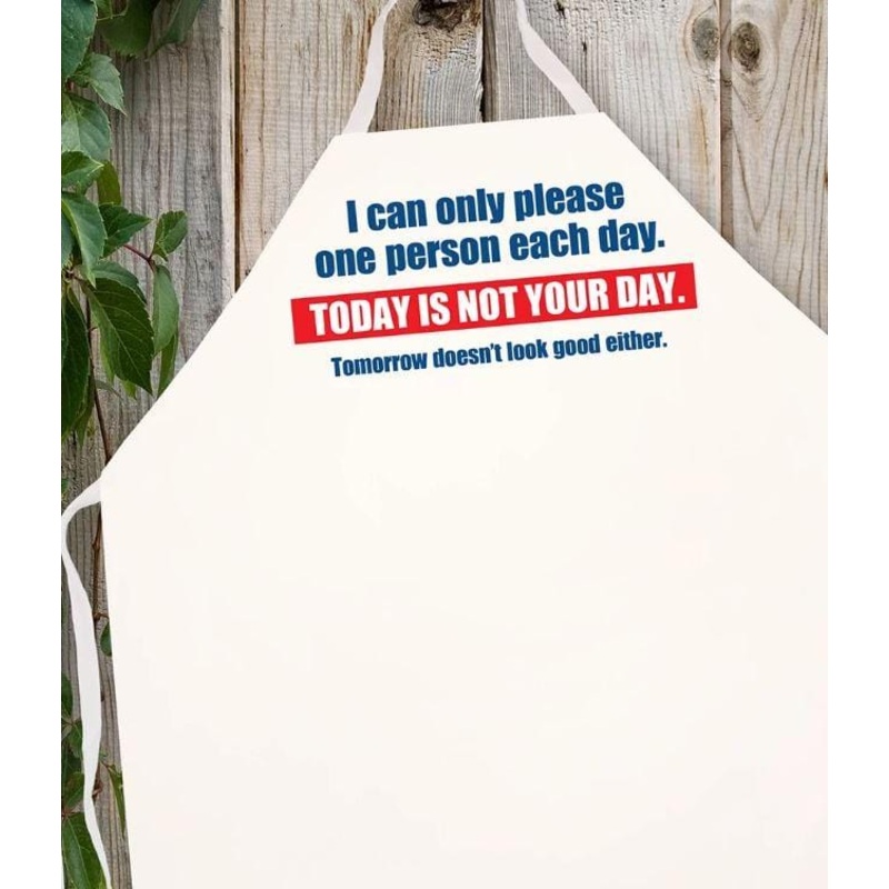 LA Imprints Attitude Apron – Today is not your day