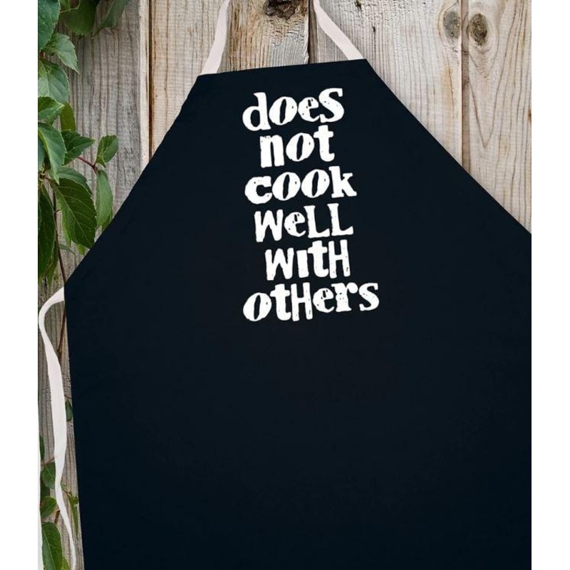 LA Imprints Attitude Apron – Does not cook well with others