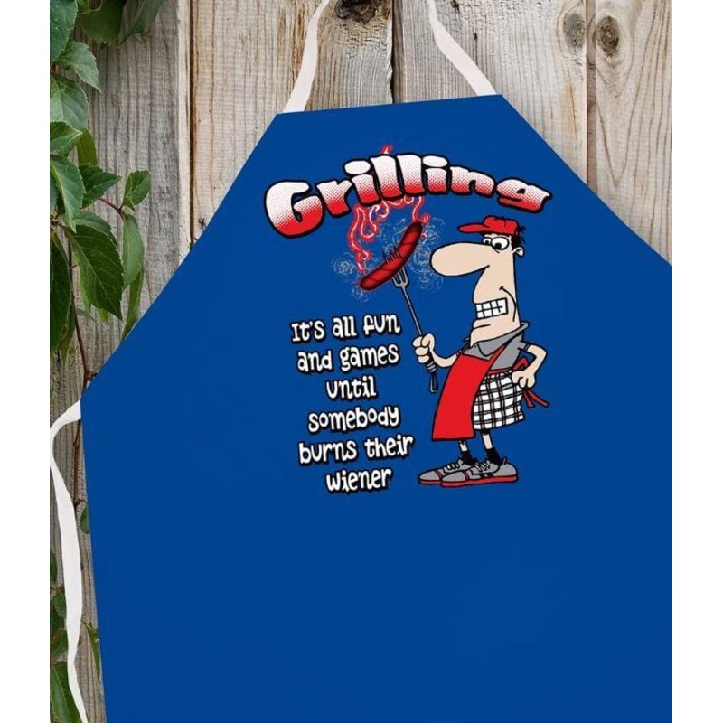 LA Imprints Attitude Apron – Grilling Weiner