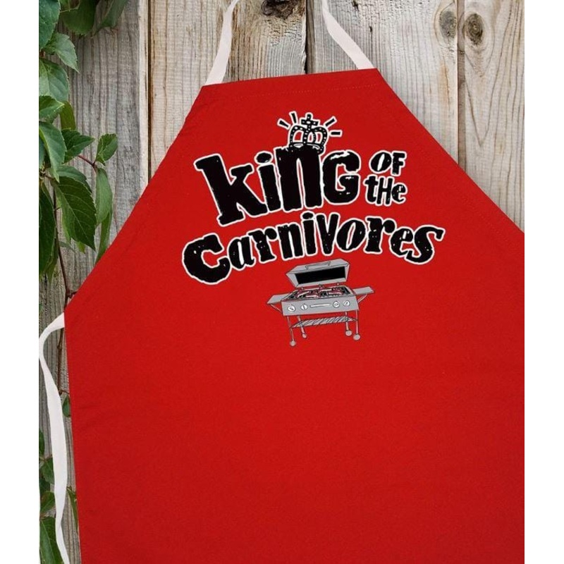 LA Imprints Attitude Apron – King of Carnivores