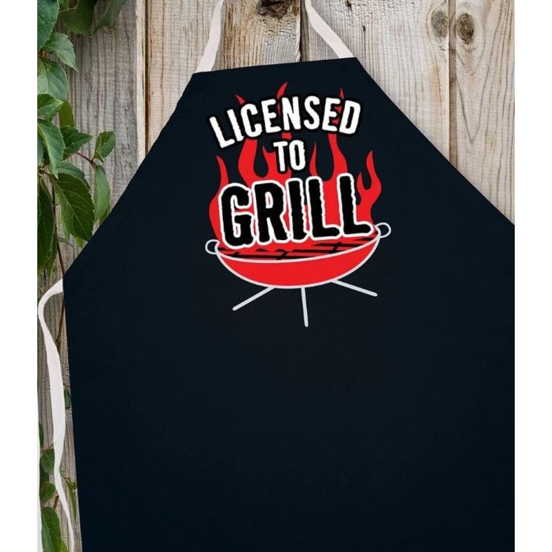 LA Imprints Attitude Apron – Licensed to Grill