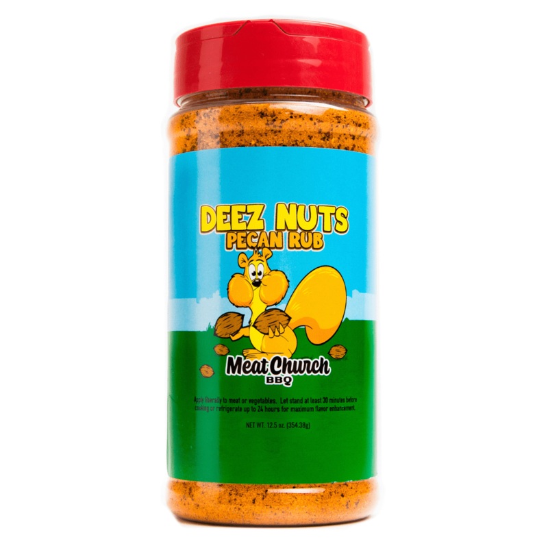 Meat Church – Deez Nuts Pecan Rub Seasoning (12 oz.)