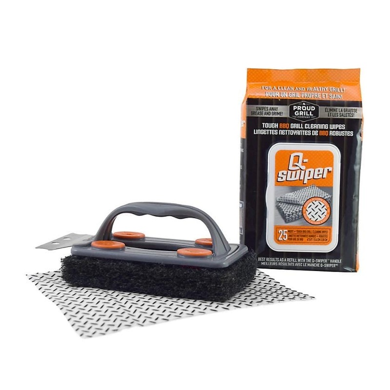 Q-Swiper Grill Cleaner Kit (1 Brush + 25 Wipes) – 1251C
