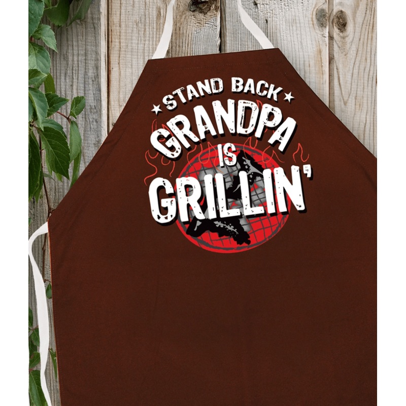 LA Imprints Attitude Apron – Grandpa is Grilling