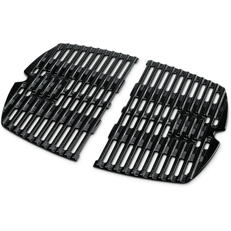 Weber Porcelain-Enameled Cast-Iron Grates – 2 Pack (12.7 X 17) – 7644