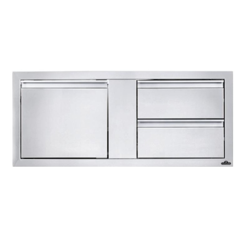Napoleon Single Door + Two Drawer Cabinet (42 x 16) – BI-4216-1D2DR