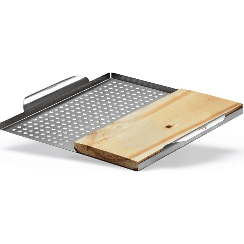 Napoleon Stainless Steel Multi-Functional Topper w/ Cedar Plank – 70026