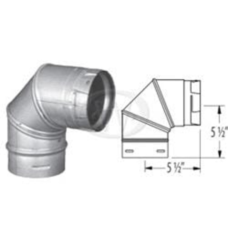 Regency Elbow – 45 – 2-4 wk lead time (Greenfire Pellet Stove)