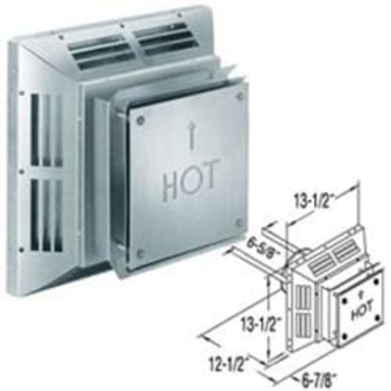 DuraVent Square Horizontal Termination Cap (Aluminum) – 46DVA-HC