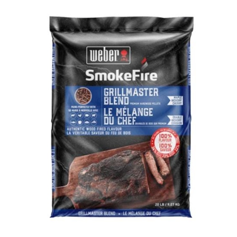 Weber SmokeFire Premium Grillmaster Hardwood Pellets (20 lb.) – 190201
