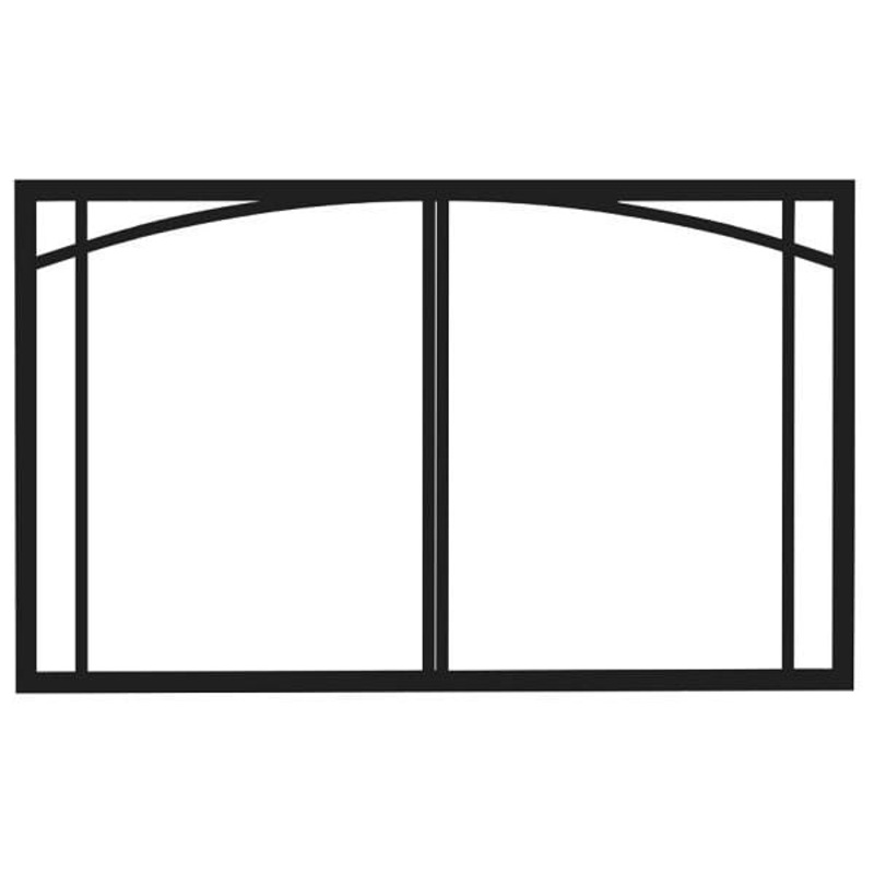 Regency Black Chrome Vignette Door Inlay (Panorama P33E) – 439-948