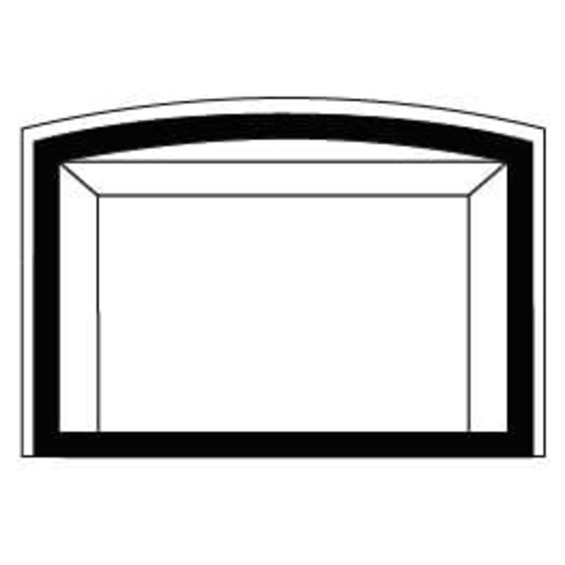 Regency Vignette Arched Metallic Black Faceplate (L/HRI3E) – 717-843