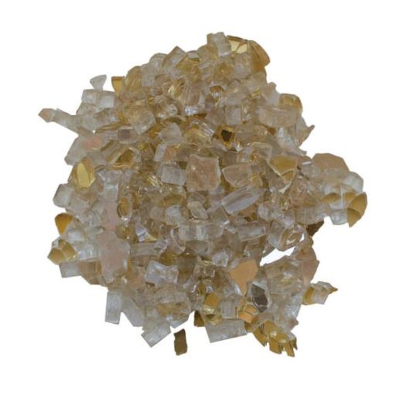 Amantii 1/4 Reflective Fireglass (Champagne) – AMSF-GLASS-04