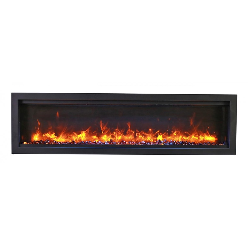 Amantii Symmetry Bespoke 50 Indoor / Outdoor Built-in Electric Fireplace