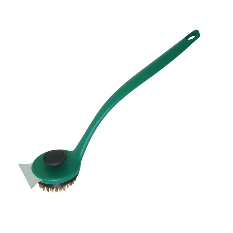 Big Green Egg SpeediClean Palmyra Bristle Long-Handle Grid Scrubber – 127129