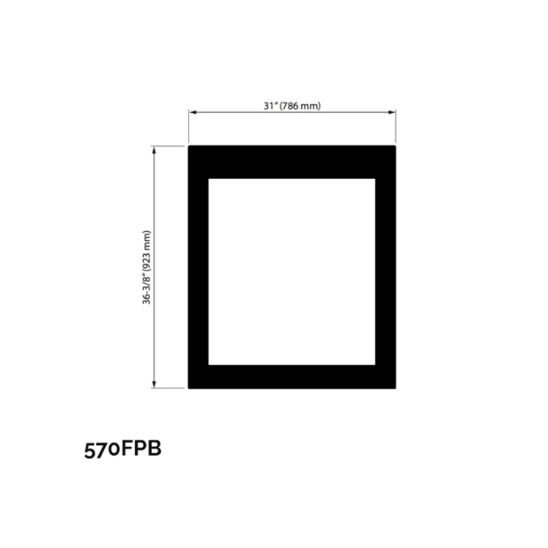 Valor Ledge Finishing Plate-Black (Portrait Series) – 570FPB