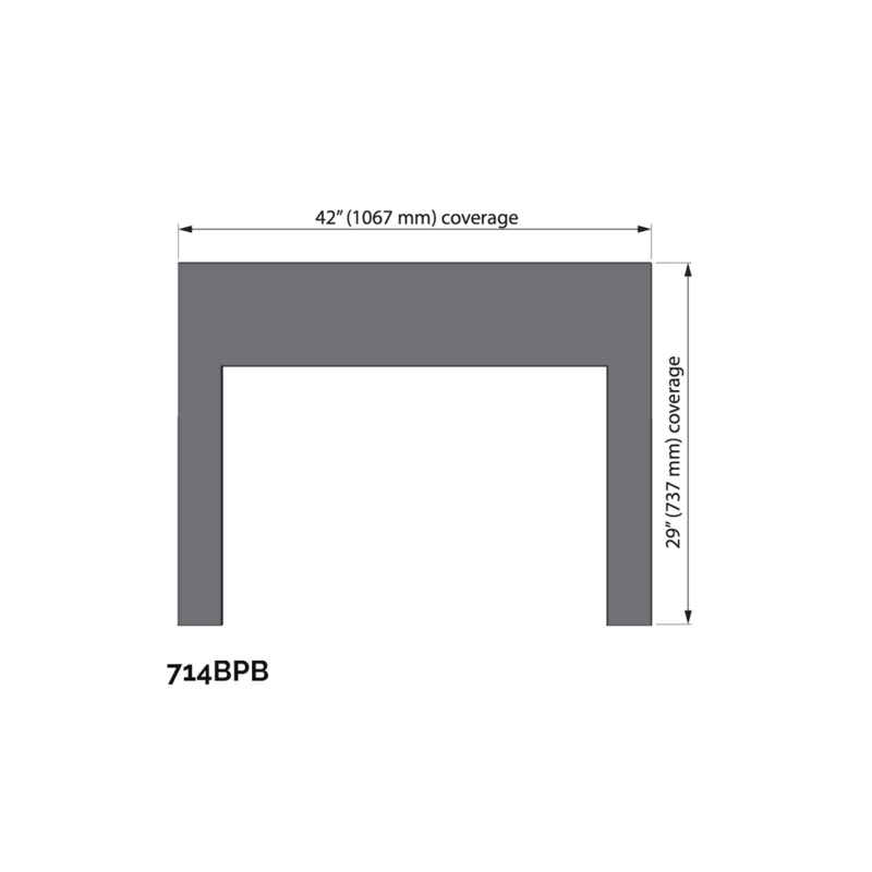 Valor Black 3-Sided Backing Plate (700 G3.5 Series) – 714BPB