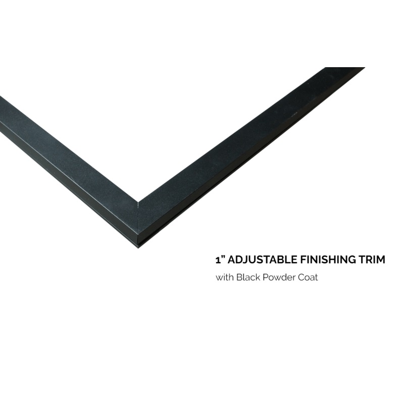 Valor Black Adjustable 1 Finishing Trim (L3 Series) – 1875LFB