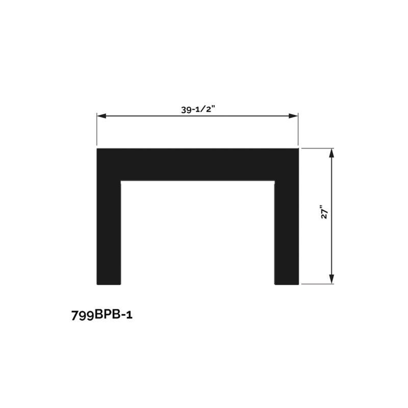 Valor Black Backing Plate (G4 Series) – 799BPB-1