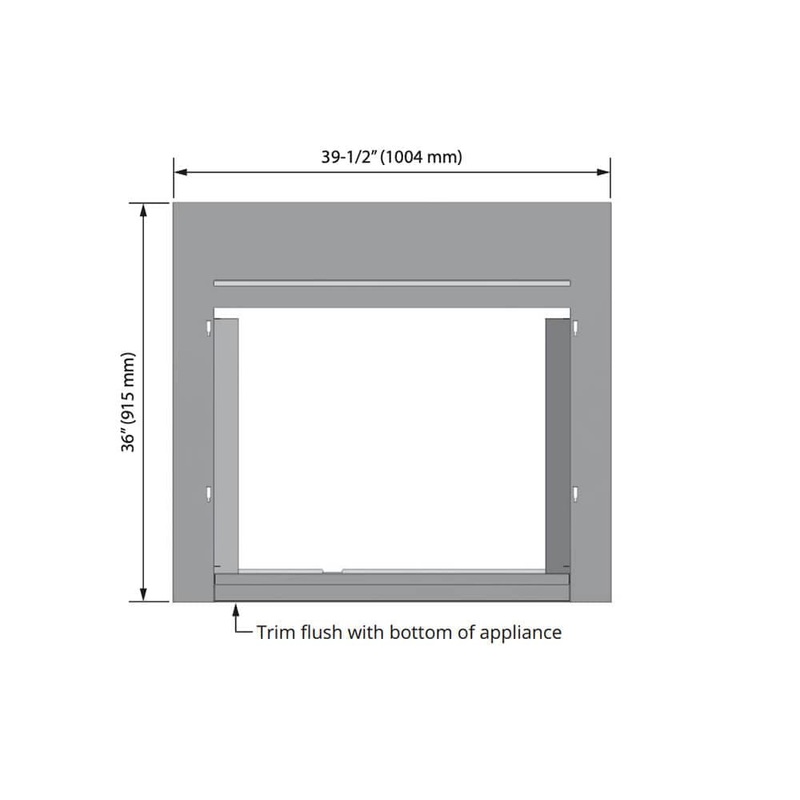 Valor Black Reduced Clearance 3-Sided Backing Plate (H3 Series) – 1036BPB-RC
