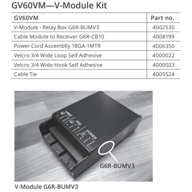 Valor V-module kit for GV60 – GV60VM