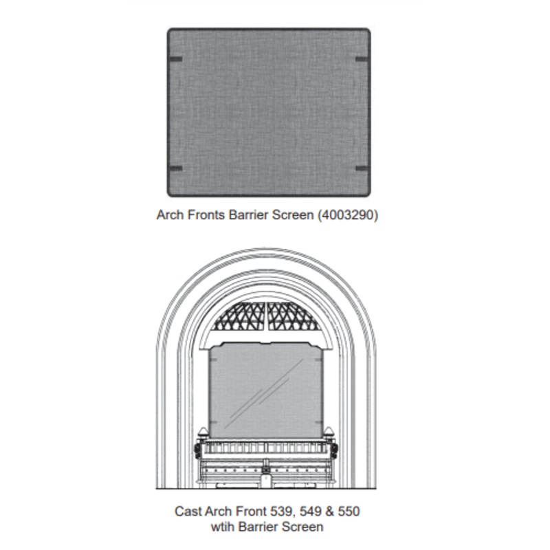 Valor 539/549/550 Barrier Screen (Portrait Series) – BSK539