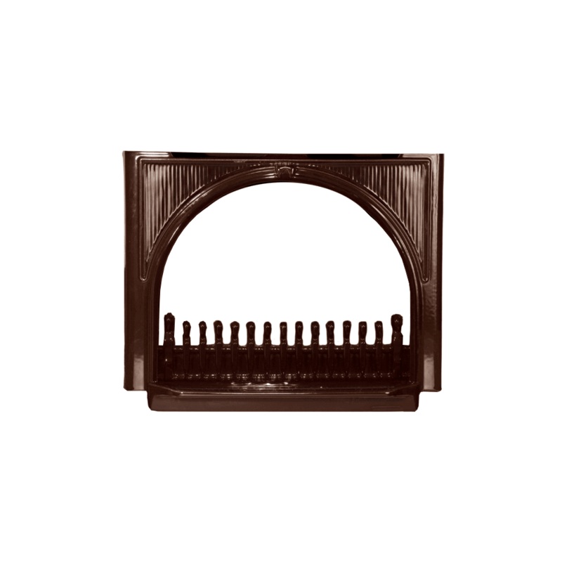 Valor Majolica Brown Enamel Madrona Traditional Arch Front (Box 2 of 2) (Madrona Freestanding Series) – MFCS02-2