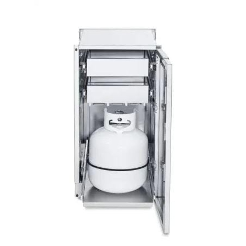 Crown Verity Infinite Series Cabinet Module with Propane Holder & Double Drawers – ICM-PH-2D