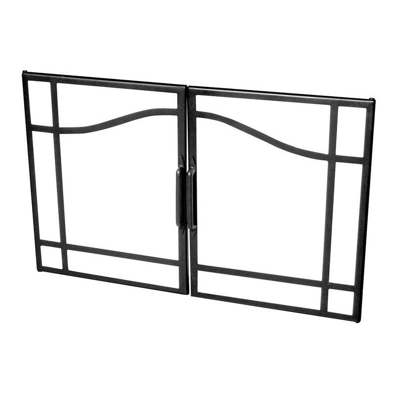Dimplex Swing Glass Door w. Black Accents (39) – BFSDOOR39BLK