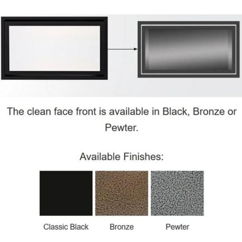 Majestic Black Clean Face Trim (Echelon II 72) – CFT-72-BK-C
