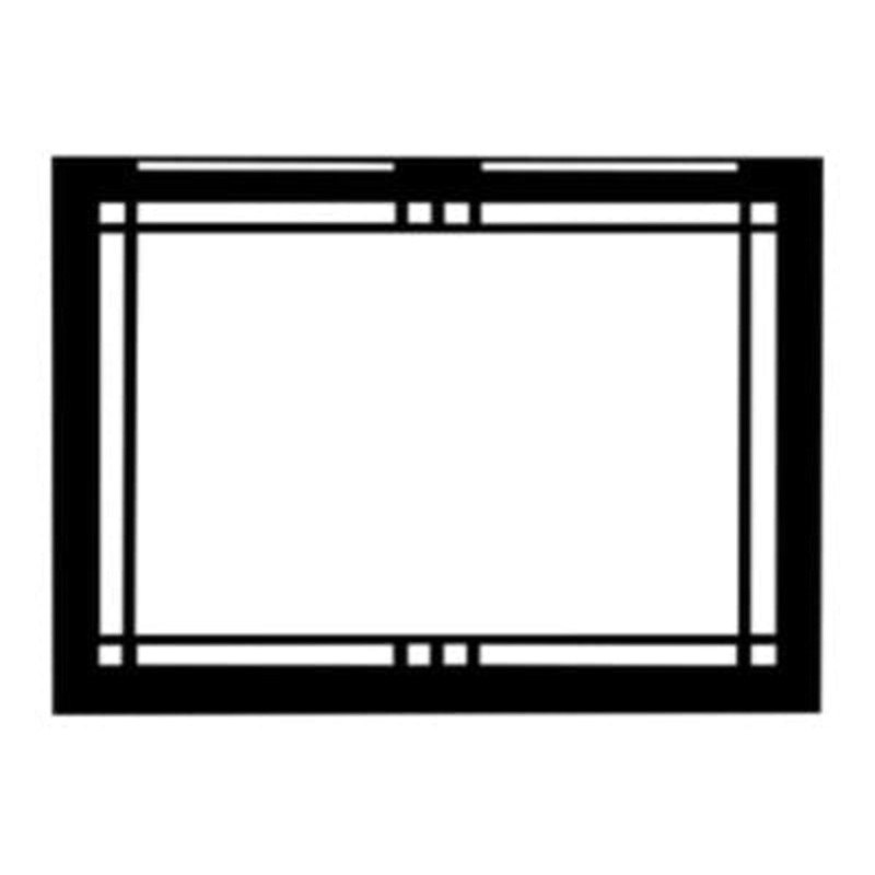 Majestic Black Contemporary Rectangular Door (Meridian 36 & Pearl II See-Through 36 Series) – CRD36BK