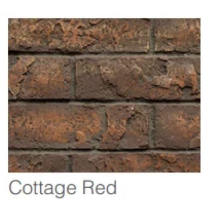 Majestic Cottage Red Brick Interior Panel (Marquis II See-Through 42) – BRICKMQ42STCR