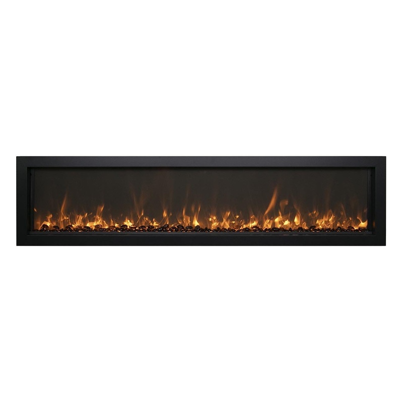Amantii Panorama Extra Slim 30 Indoor / Outdoor Built-in Electric Fireplace