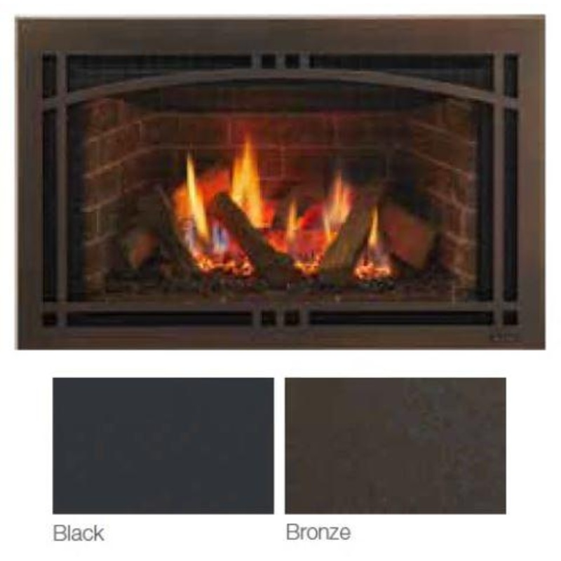 Majestic Black Contemporary Arch 25 Screen Front (Ruby Insert 25) – CASFI25BK