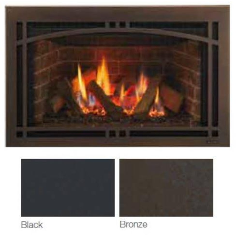 Majestic Black Contemporary Arch 35 Screen Front (Ruby Insert 35) – CASFI35BK