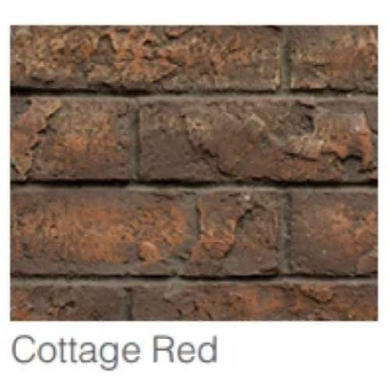 Majestic Cottage Red Traditional 35 Brick Interior Panels (Ruby Insert 35) – BRICKMI35CR