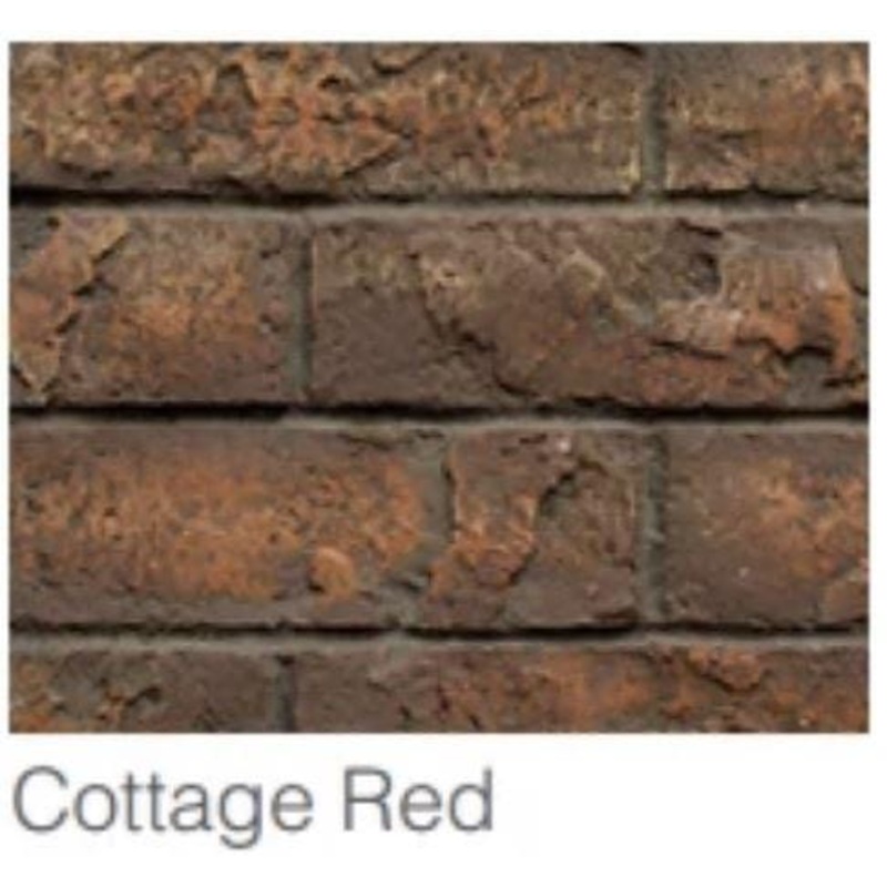 Majestic Cottage Red Traditional Brick Interior Panels (Ruby Insert 25) – BRICKMI25CR
