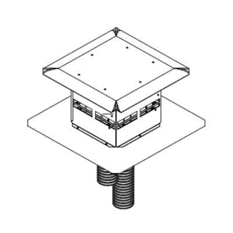Majestic Direct Vent Insert Kit (4′ & 30′ Liner + Black Term Cap) – LINKSQB-DV4-30