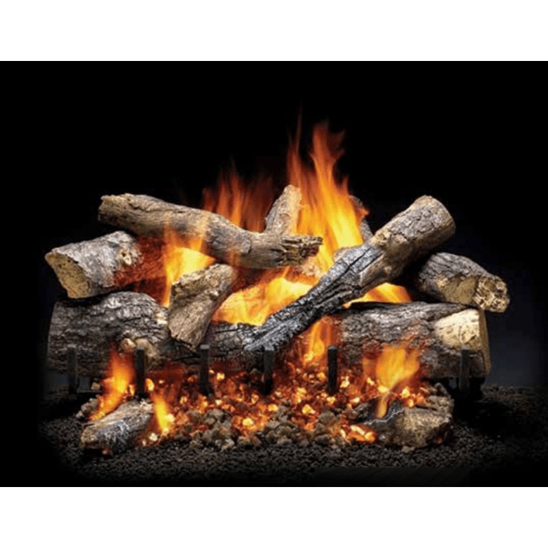 Majestic Fireside Series Grand Oak 30 2-Tier Gas Log Set