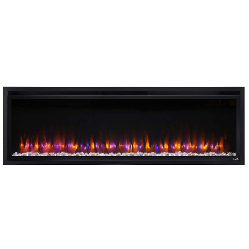 Simplifire 60 Allusion Platinum Linear Electric Fireplace