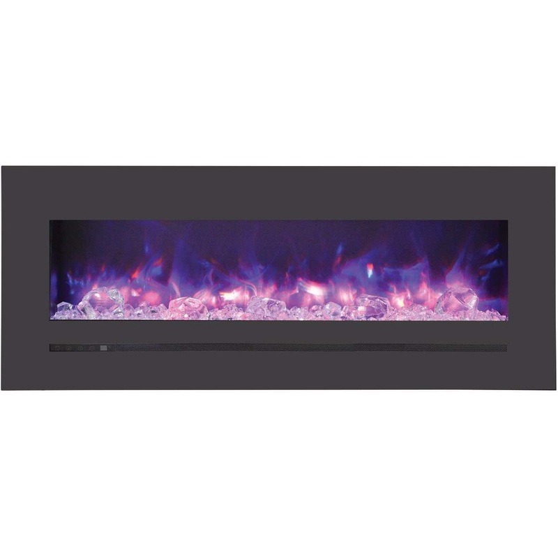 Amantii Wall/Flush-Mount 48 Electric Fireplace w/ Steel Surround