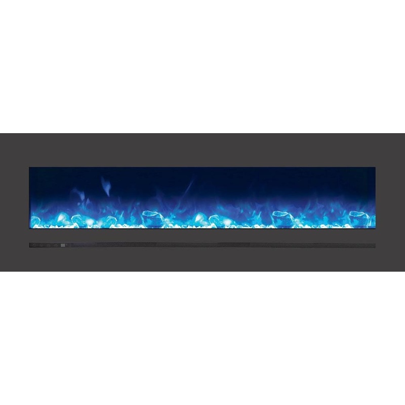 Amantii Wall/Flush-Mount 60 Electric Fireplace w/ Steel Surround
