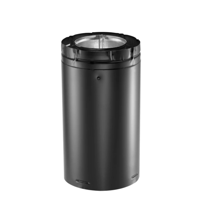DuraVent 17-24 Adjustable Pipe w/ Welded Seam (Black) – 46DVA-24TAB