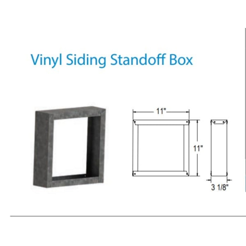 DuraVent Vinyl Siding Standoff Box – DVA-BVS