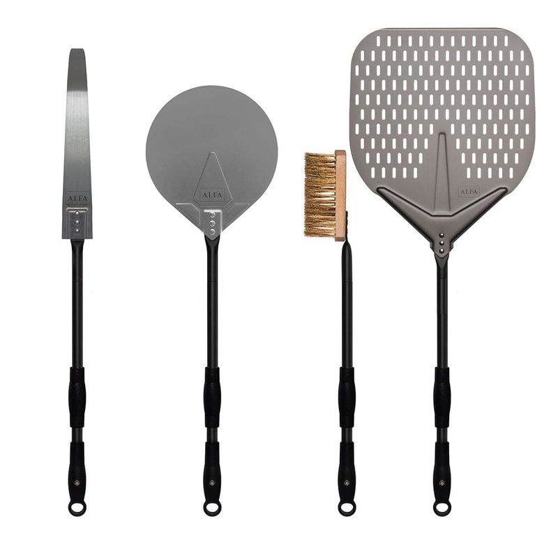 Alfa 36 4-Piece Pizza Peel Set (Black) – AC-4PSET36BK