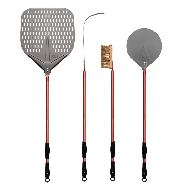 Alfa 36 4-Piece Pizza Peel Set (Red) – AC-4PSET36RD